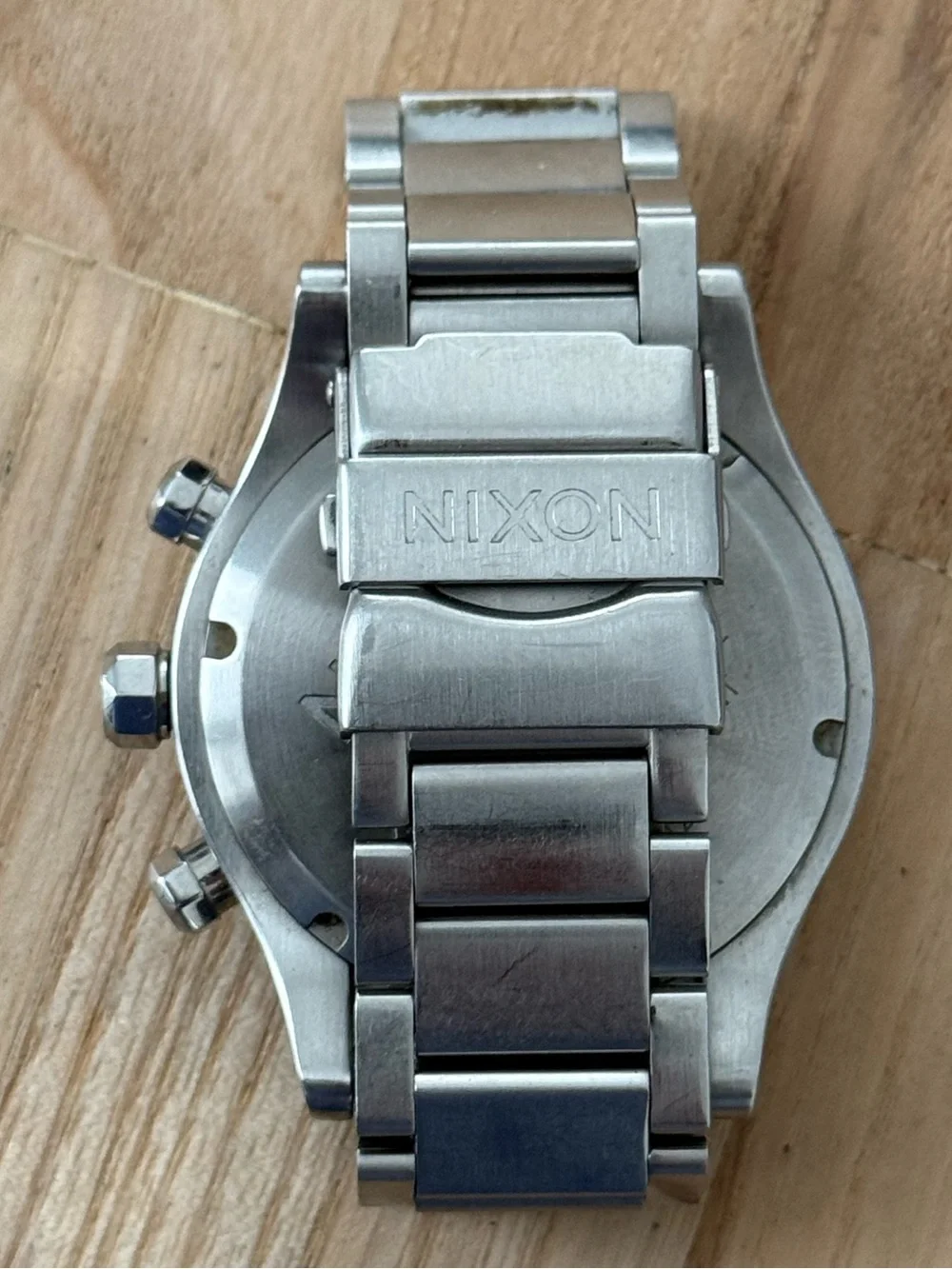Nixon High Maintenance The Camden Chrono Chronograph Watch Stainless Bracelet